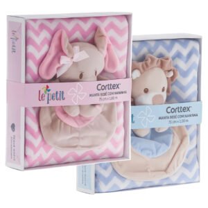 Manta de Bebê com Naninha – Linha Le Petit | Marca: Corttex