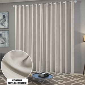 Cortina Blackout Sala e Quarto Bloqueio de Luz 2,80m e 4,00m